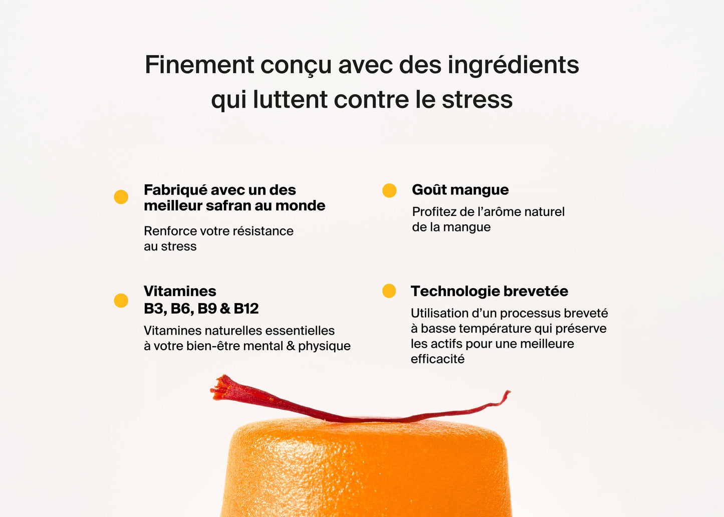 Gummies Anti-Stress au safran x3