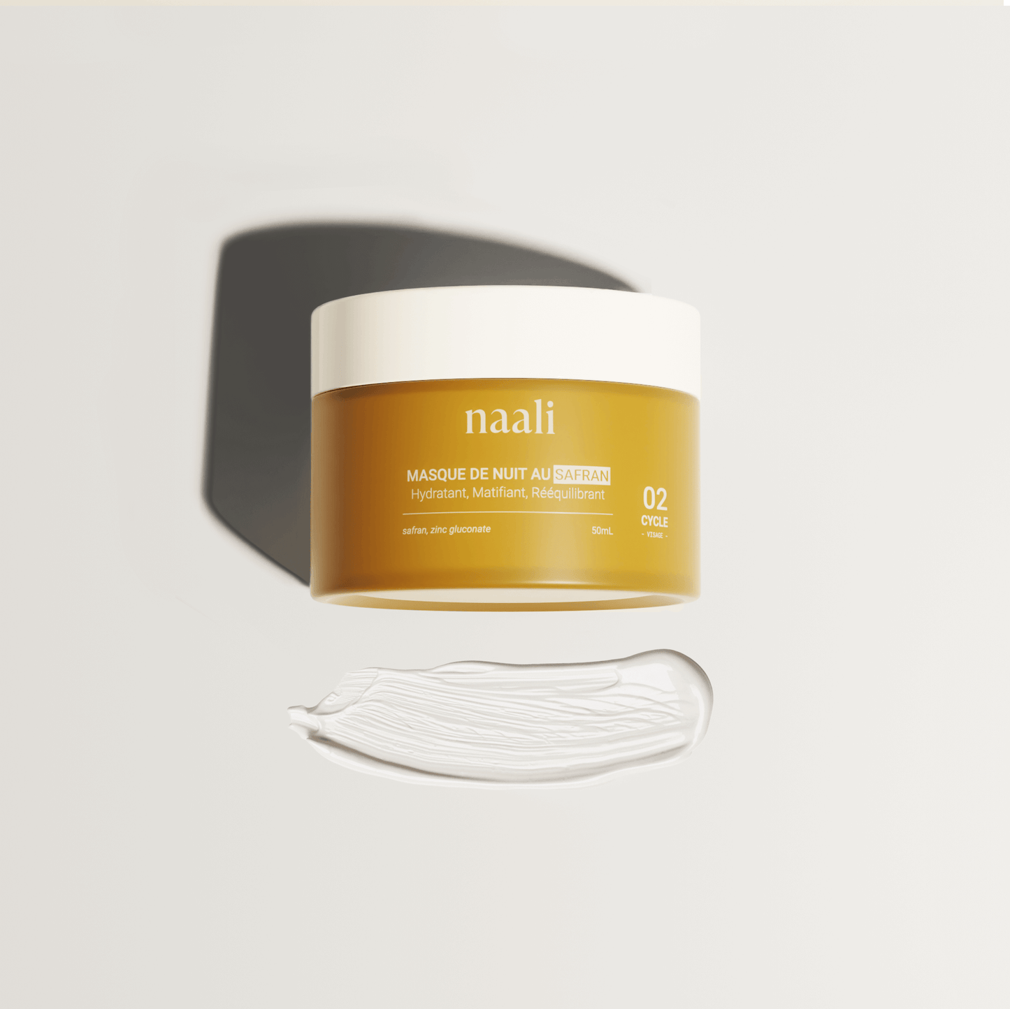 Masque de Nuit Rééquilibrant au Safran